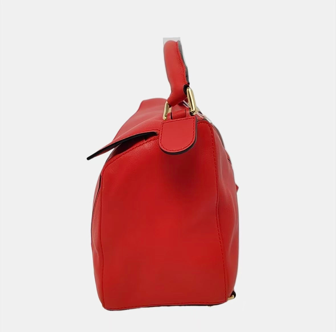 LOEWE - Puzzle Bag - Cowhide leather - Red with Gold-Tone Hardware - (medium)
