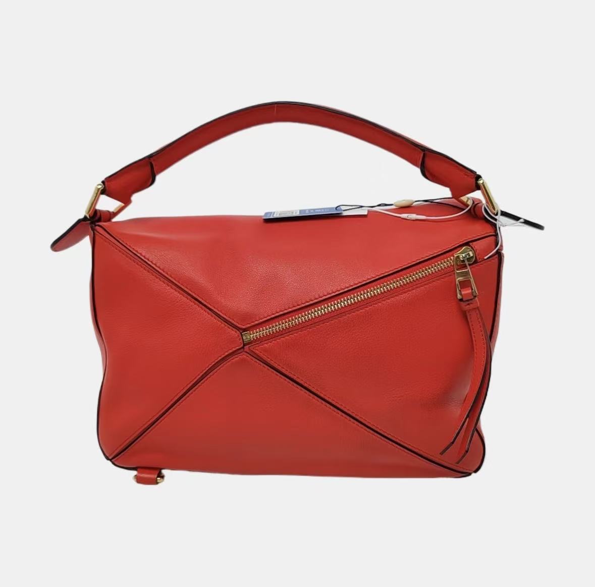 LOEWE - Puzzle Bag - Cowhide leather - Red with Gold-Tone Hardware - (medium)