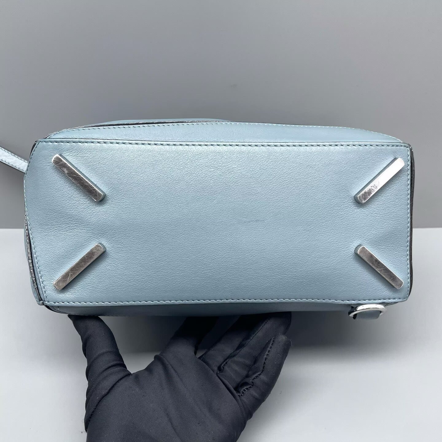 Loewe - Puzzle Bag - Grained calfskin leather - Mist Blue - (Small)