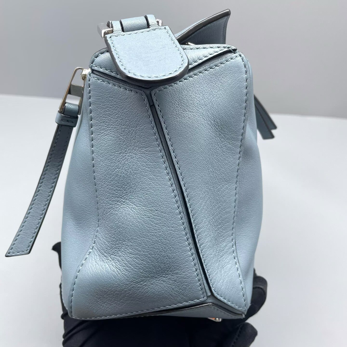 Loewe - Puzzle Bag - Grained calfskin leather - Mist Blue - (Small)