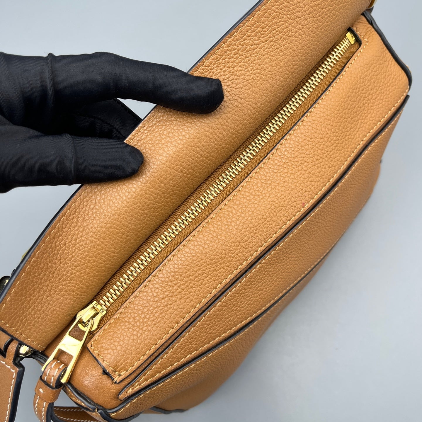 Loewe - Puzzle bag - Grained leather - Caramel - (Small)
