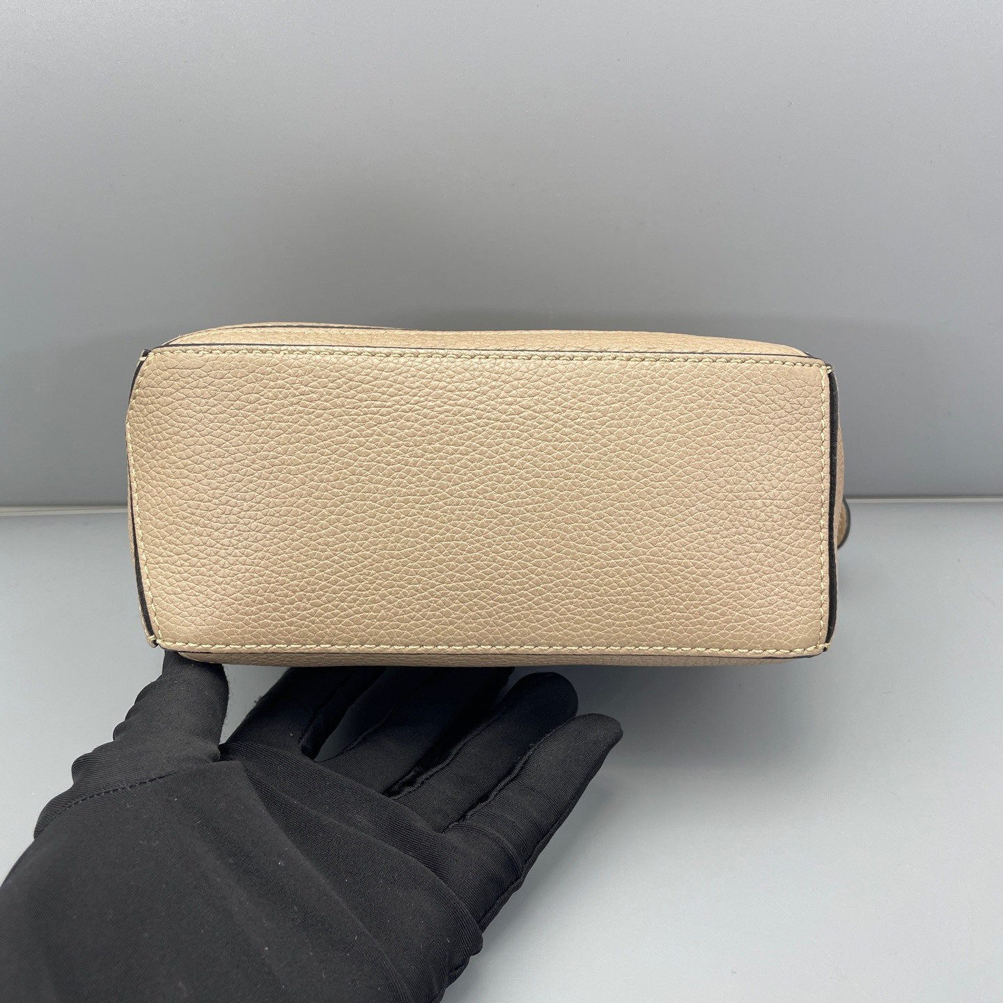 LOEWE - Puzzle bag Mini - Grained calfskin leather - Beige - (mini)