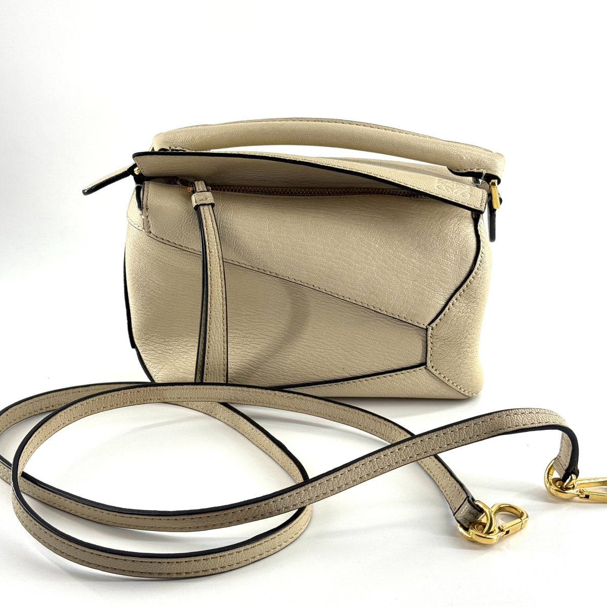 Loewe - Puzzle Bag Mini - Leather - Beige - (mini)