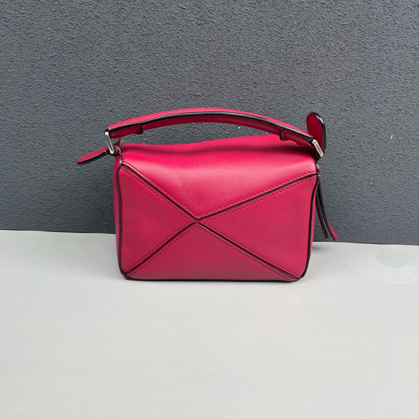 Loewe - Puzzle Bag Mini - Leather - Raspberry with Silver-Tone Hardware - (mini)
