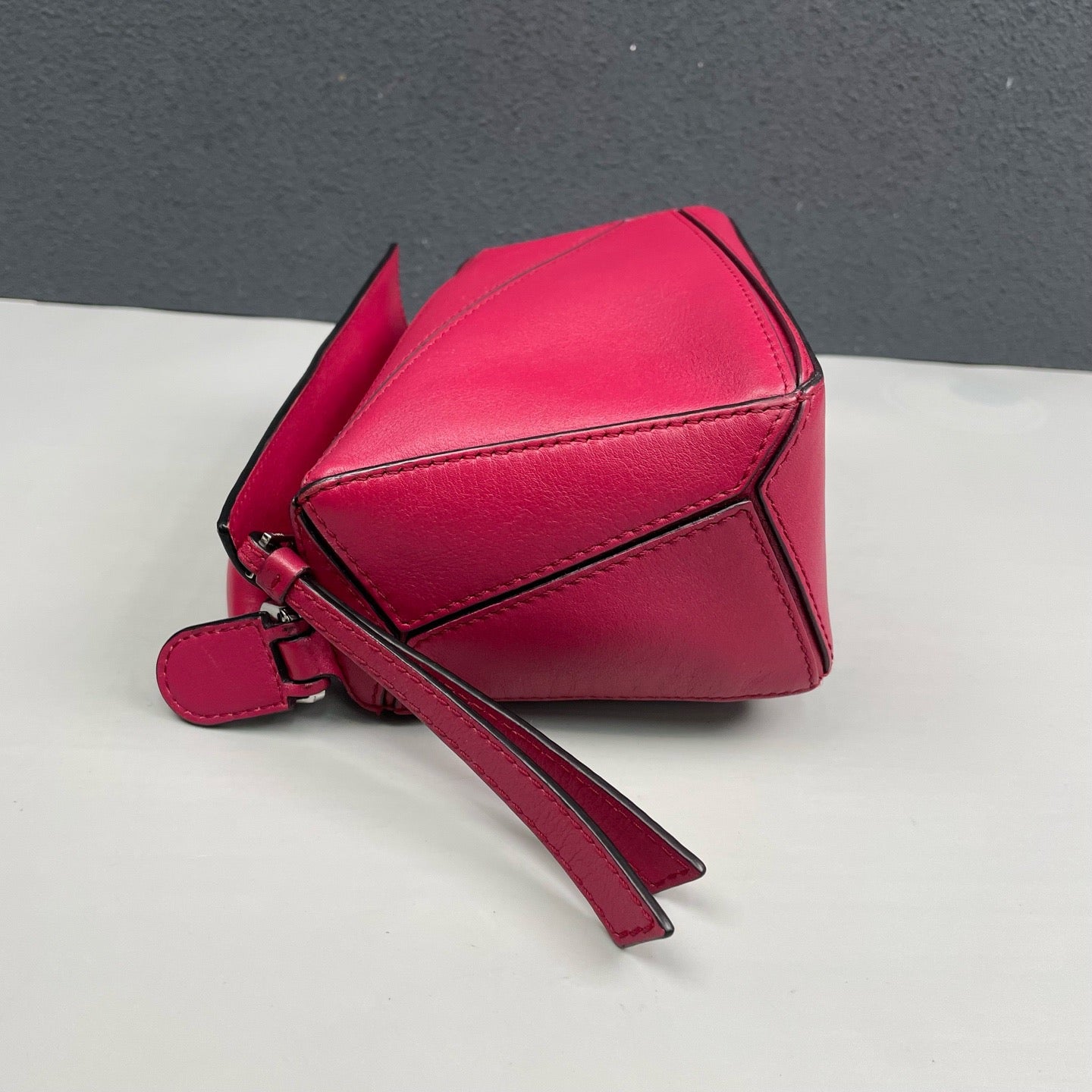 Loewe - Puzzle Bag Mini - Leather - Raspberry with Silver-Tone Hardware - (mini)