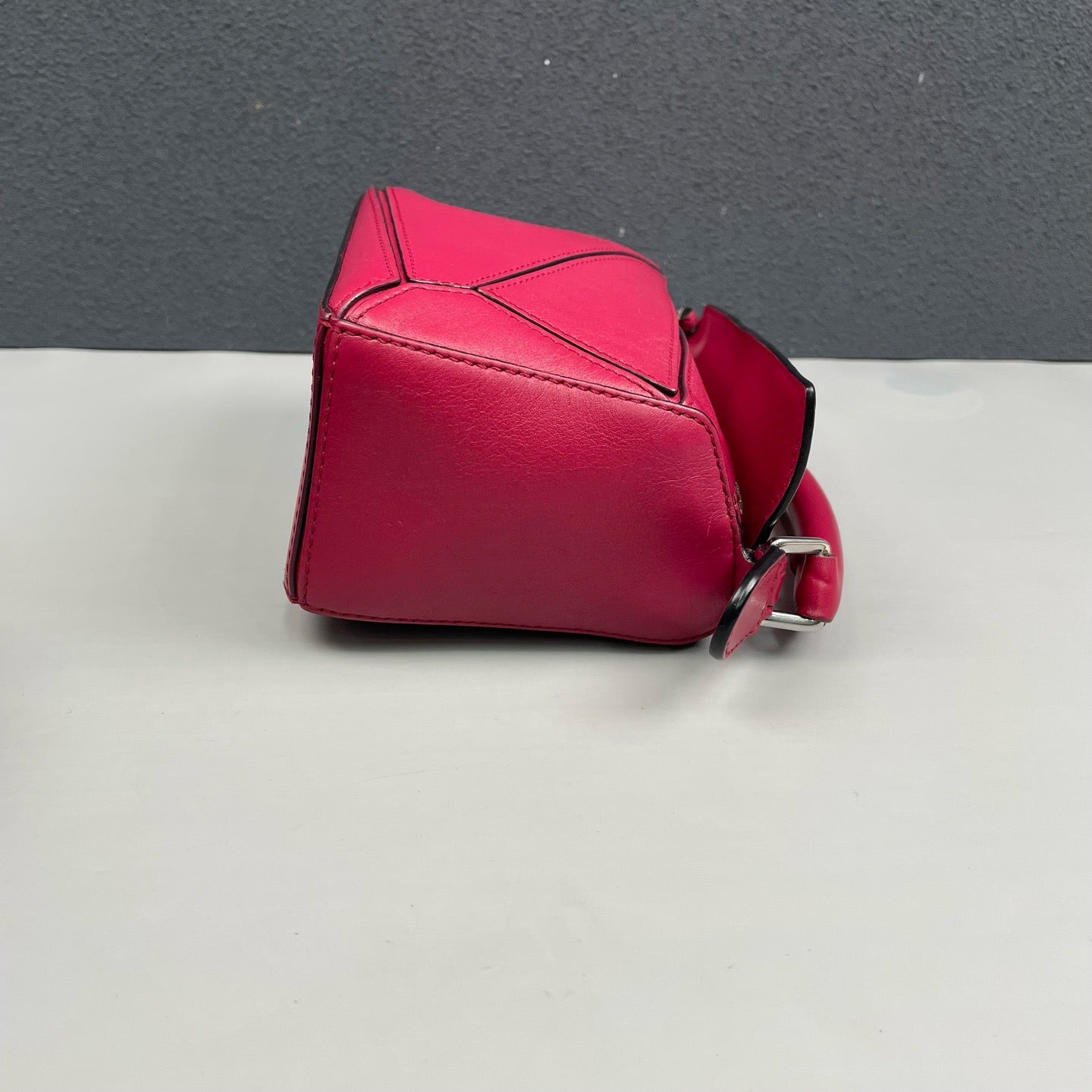 Loewe - Puzzle Bag Mini - Leather - Raspberry with Silver-Tone Hardware - (mini)