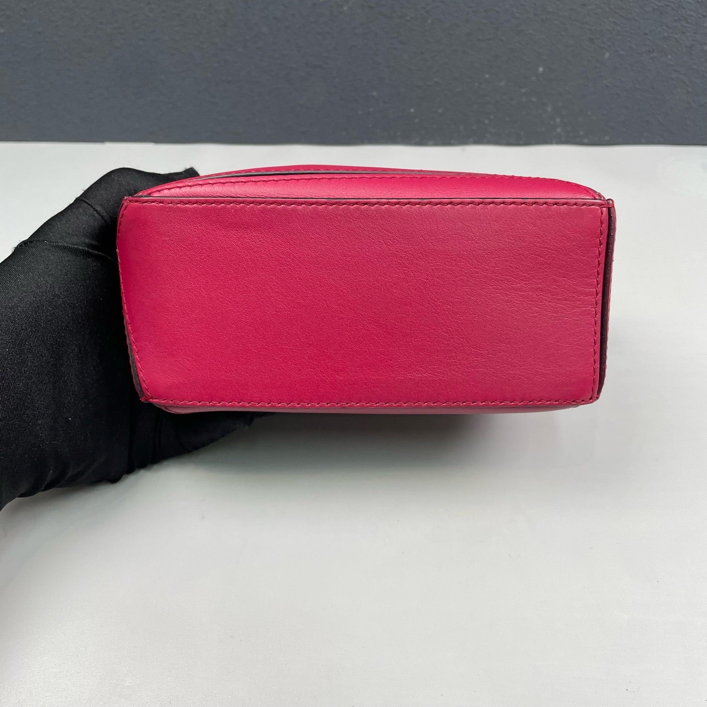 Loewe - Puzzle Bag Mini - Leather - Raspberry with Silver-Tone Hardware - (mini)