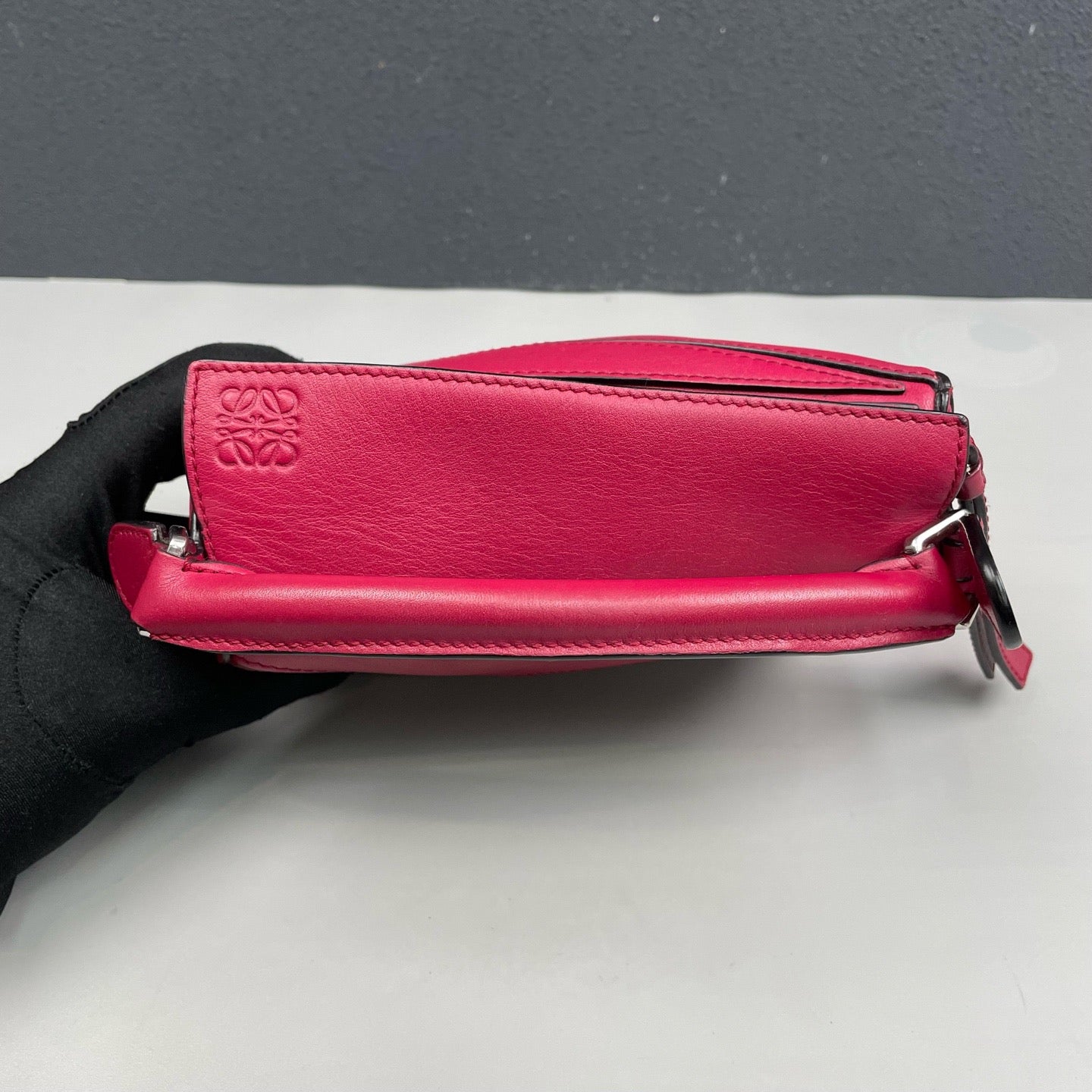 Loewe - Puzzle Bag Mini - Leather - Raspberry with Silver-Tone Hardware - (mini)