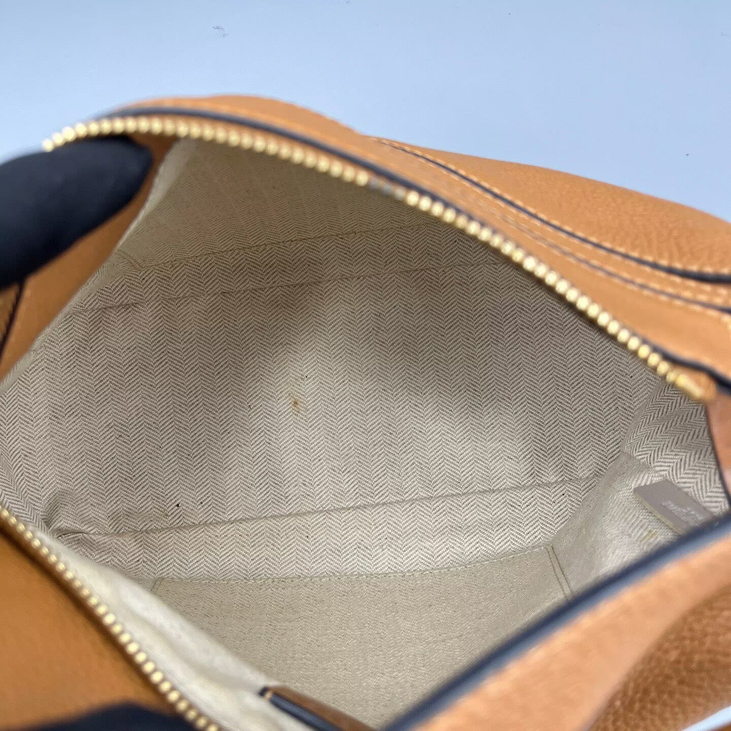 LOEWE - Puzzle Bag - Pebbled calfskin leather - Caramel with Gold-Tone Hardware - (small)