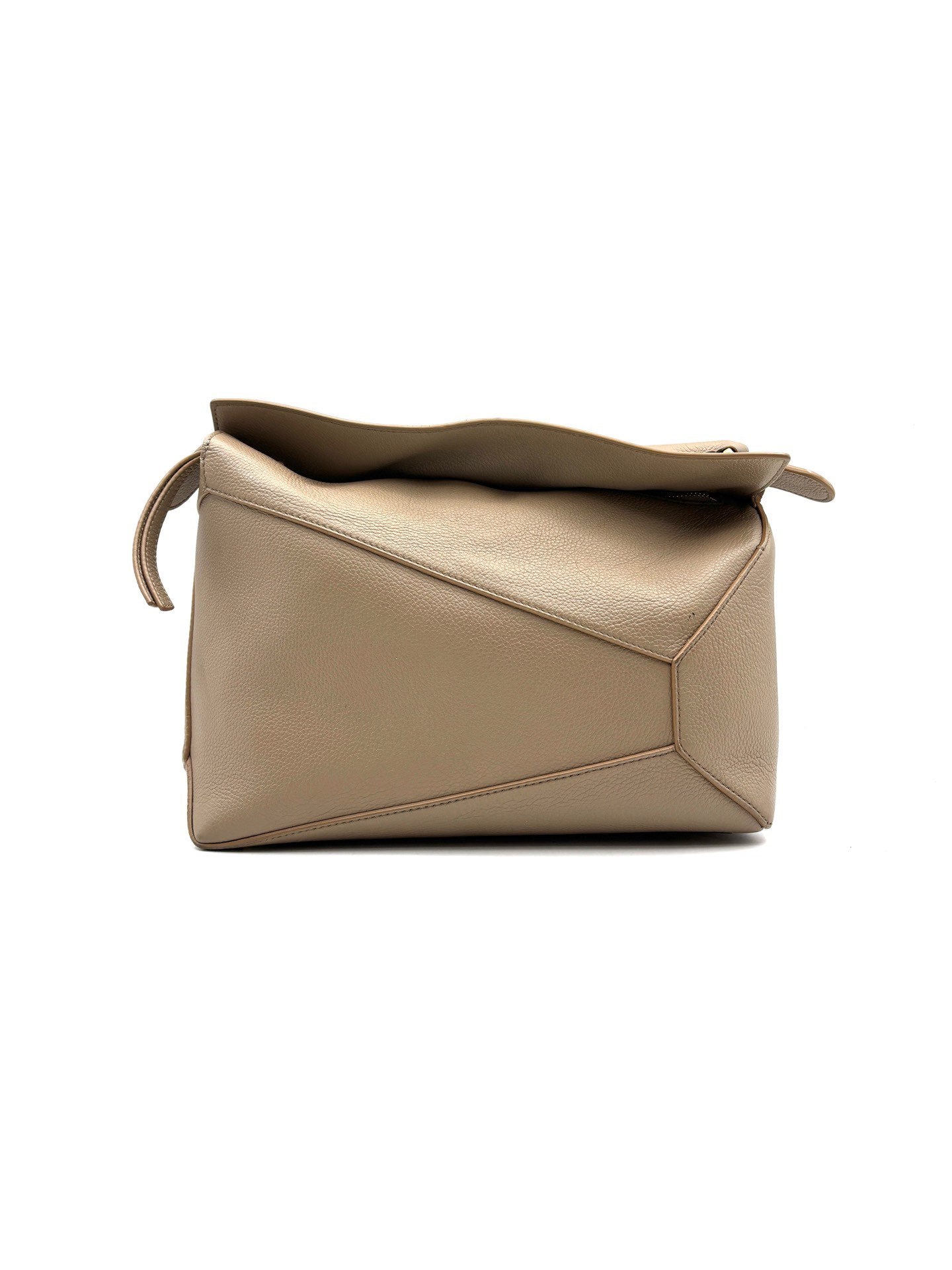 LOEWE - Puzzle Edge - Grained calfskin leather - Sand - (Medium)