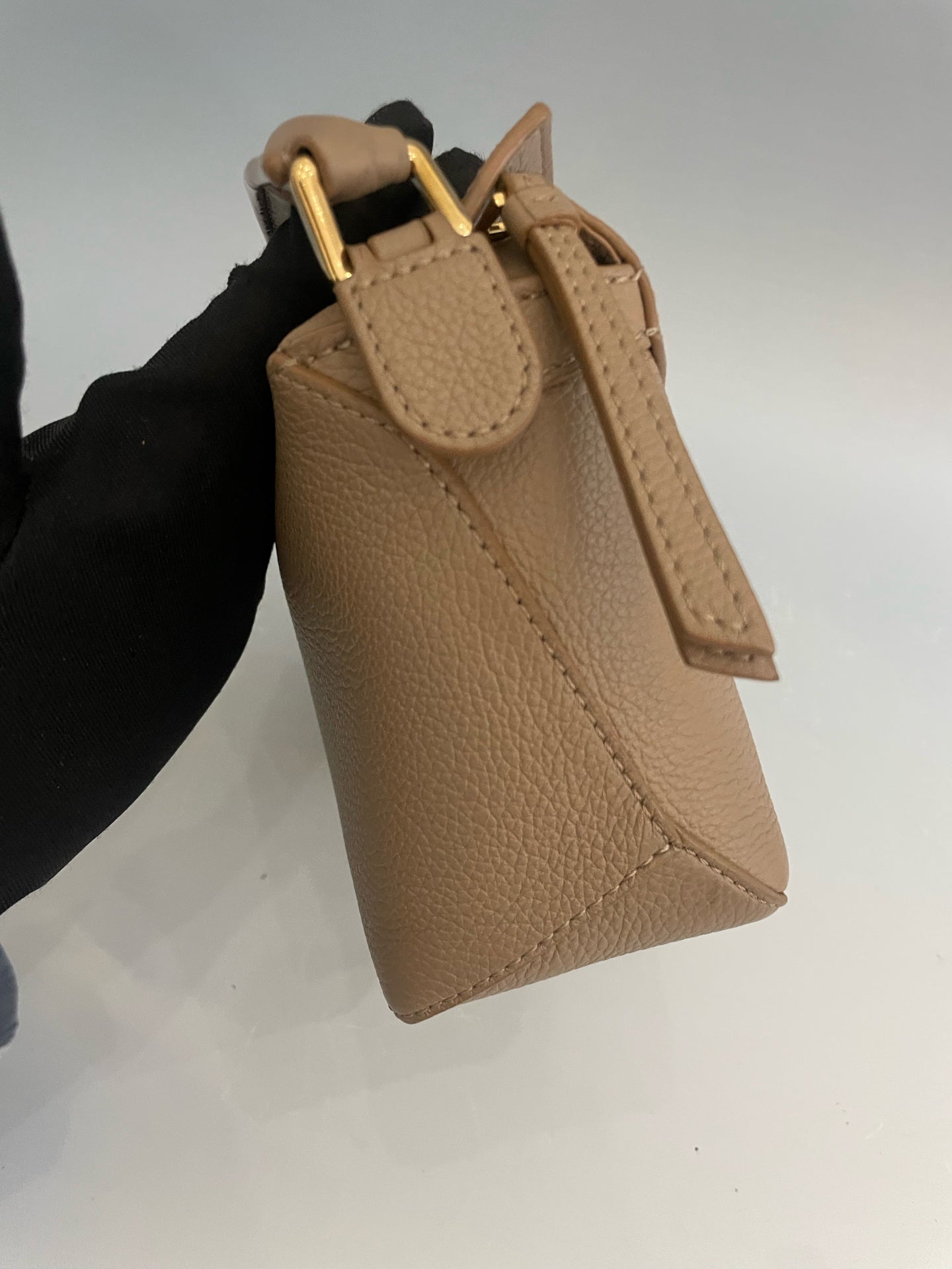 LOEWE - Puzzle Edge - Leather - Beige - (mini)