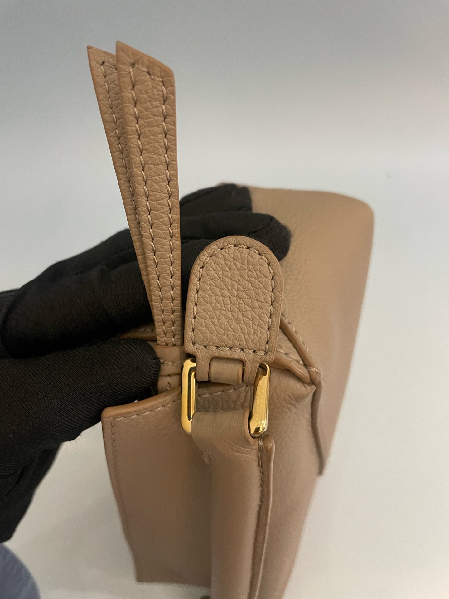 LOEWE - Puzzle Edge - Leather - Beige - (mini)