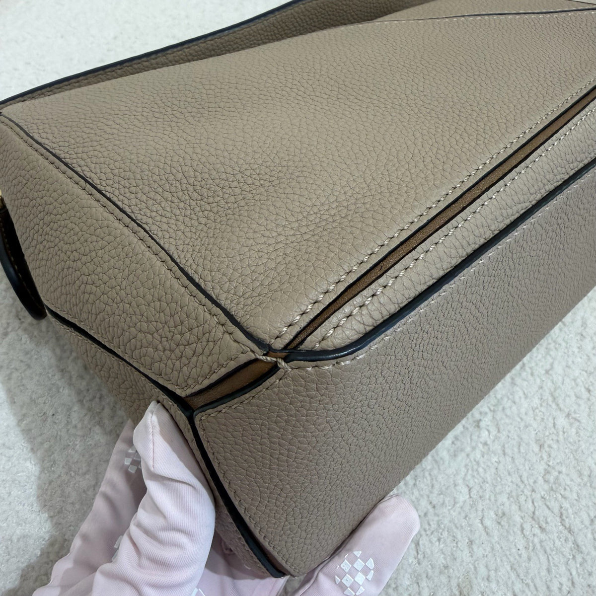 Loewe - Puzzle Edge - Leather - Grey - (small)