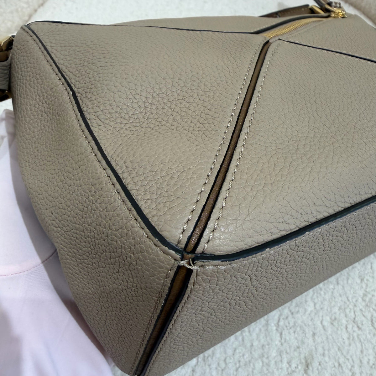 Loewe - Puzzle Edge - Leather - Grey - (small)