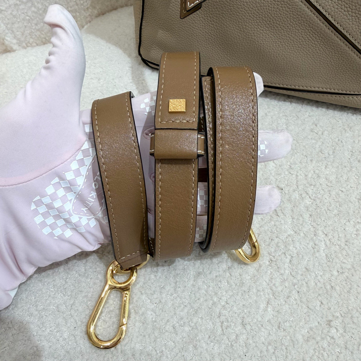 Loewe - Puzzle Edge - Leather - Grey - (small)