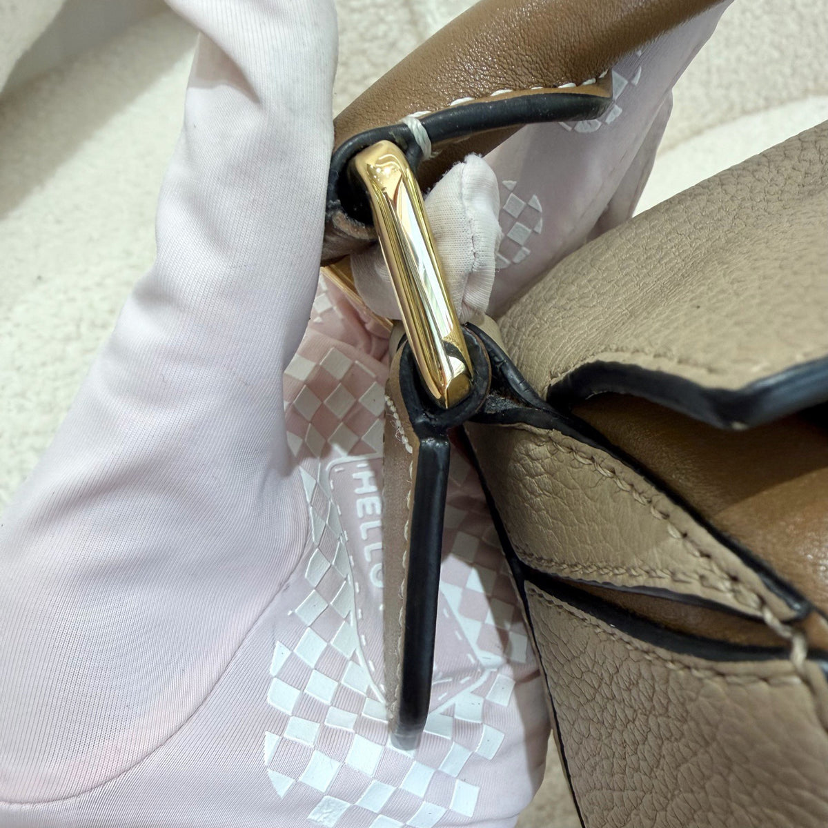 Loewe - Puzzle Edge - Leather - Grey - (small)
