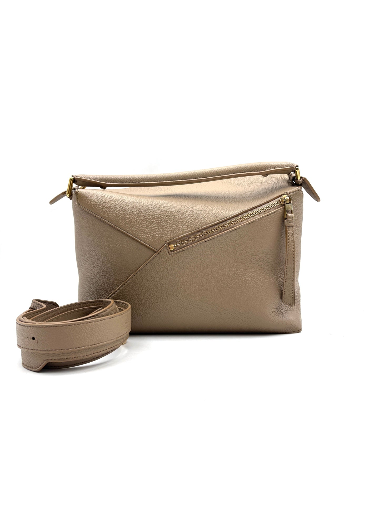 Loewe - Puzzle Edge - Soft grained calfskin leather - Sand - (Medium)