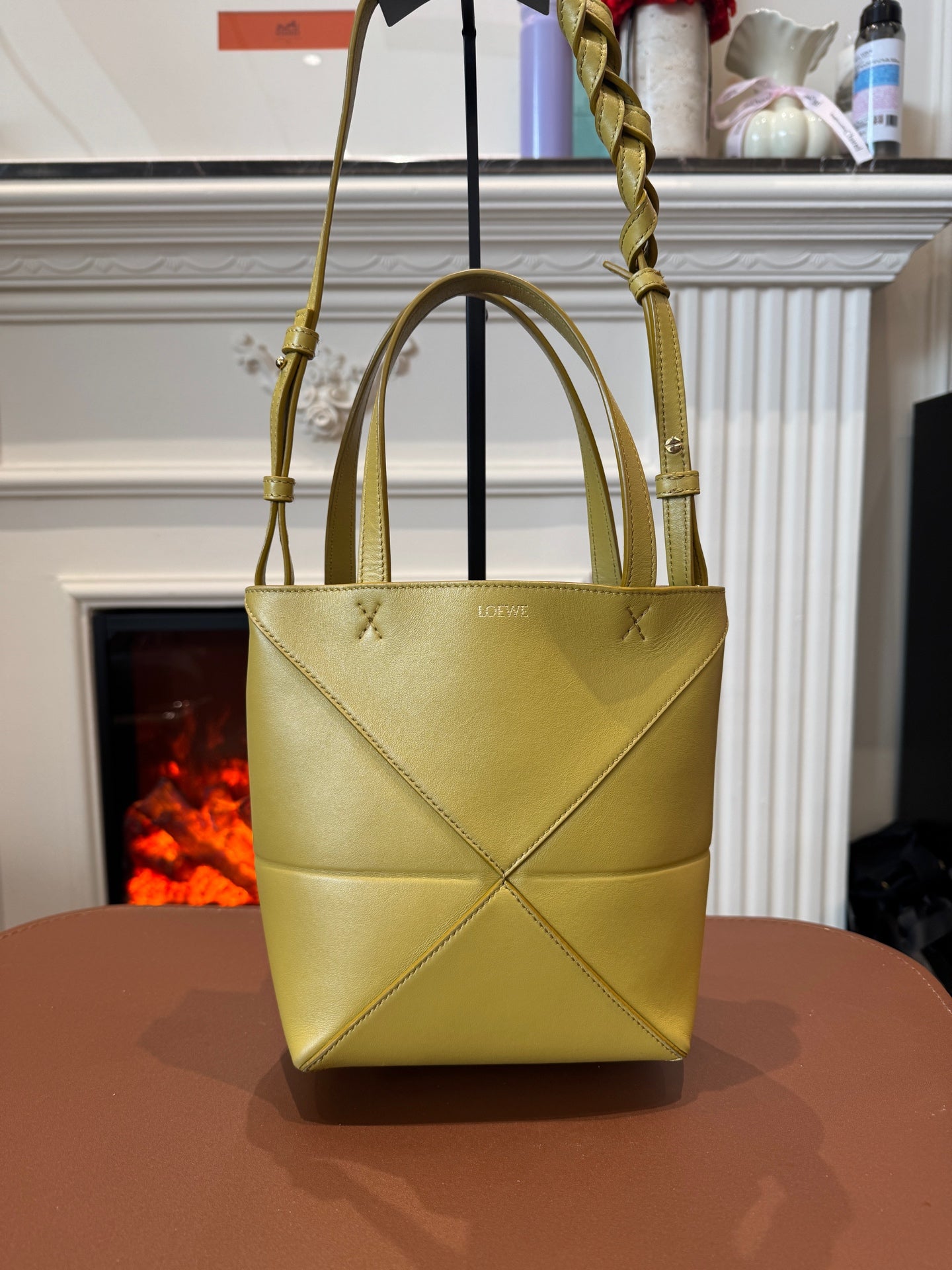 Loewe - Puzzle Fold mini - Leather - Yellow - (mini)
