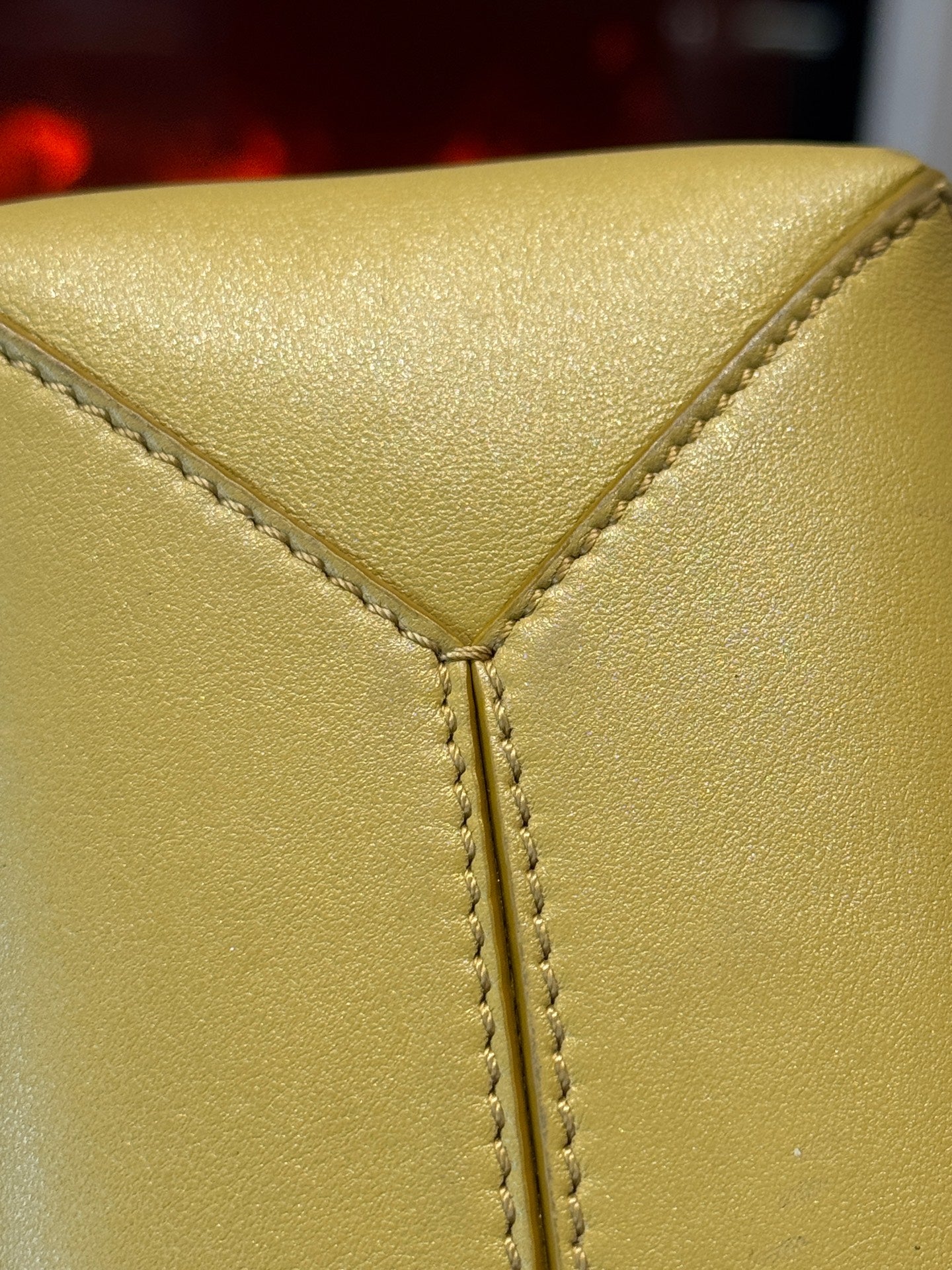 Loewe - Puzzle Fold mini - Leather - Yellow - (mini)