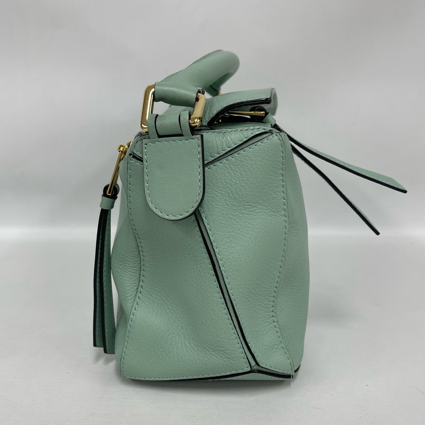Loewe - Puzzle - Grained calfskin leather - Apple Green with Gold-Tone Hardware - (Small)