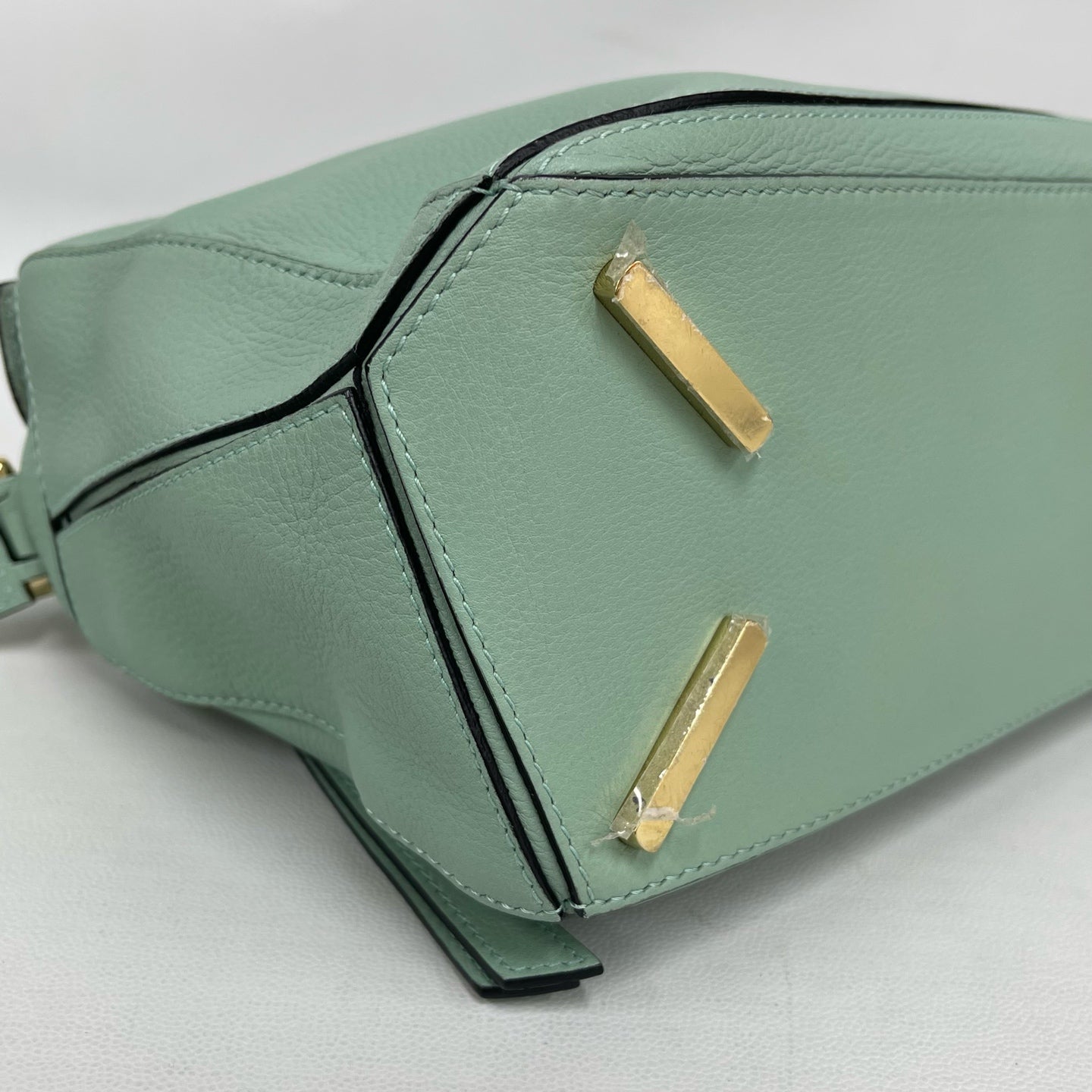 Loewe - Puzzle - Grained calfskin leather - Apple Green with Gold-Tone Hardware - (Small)
