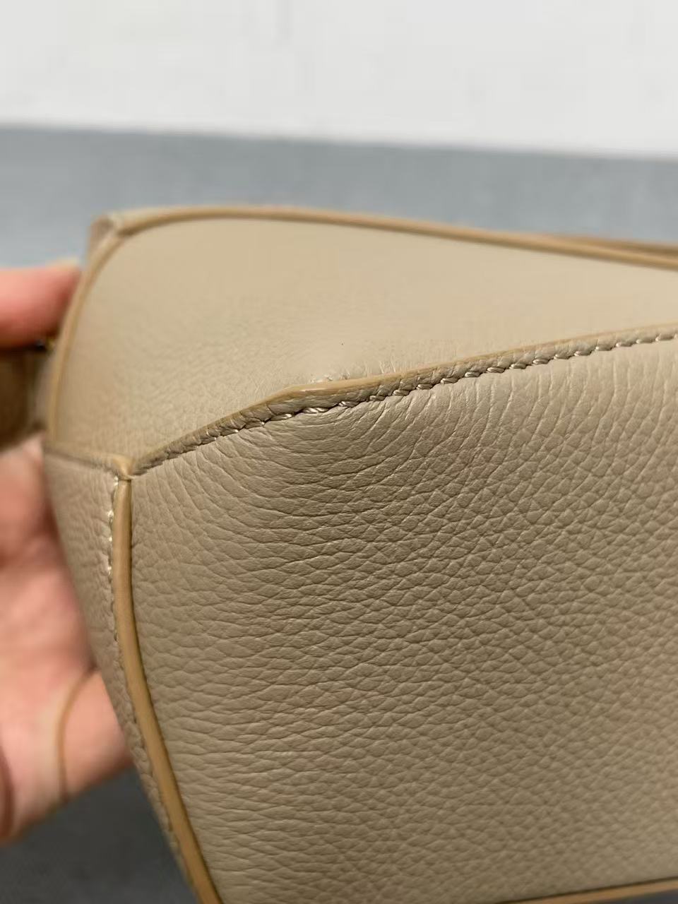 Loewe - Puzzle - Grained calfskin leather - Beige - (mini)