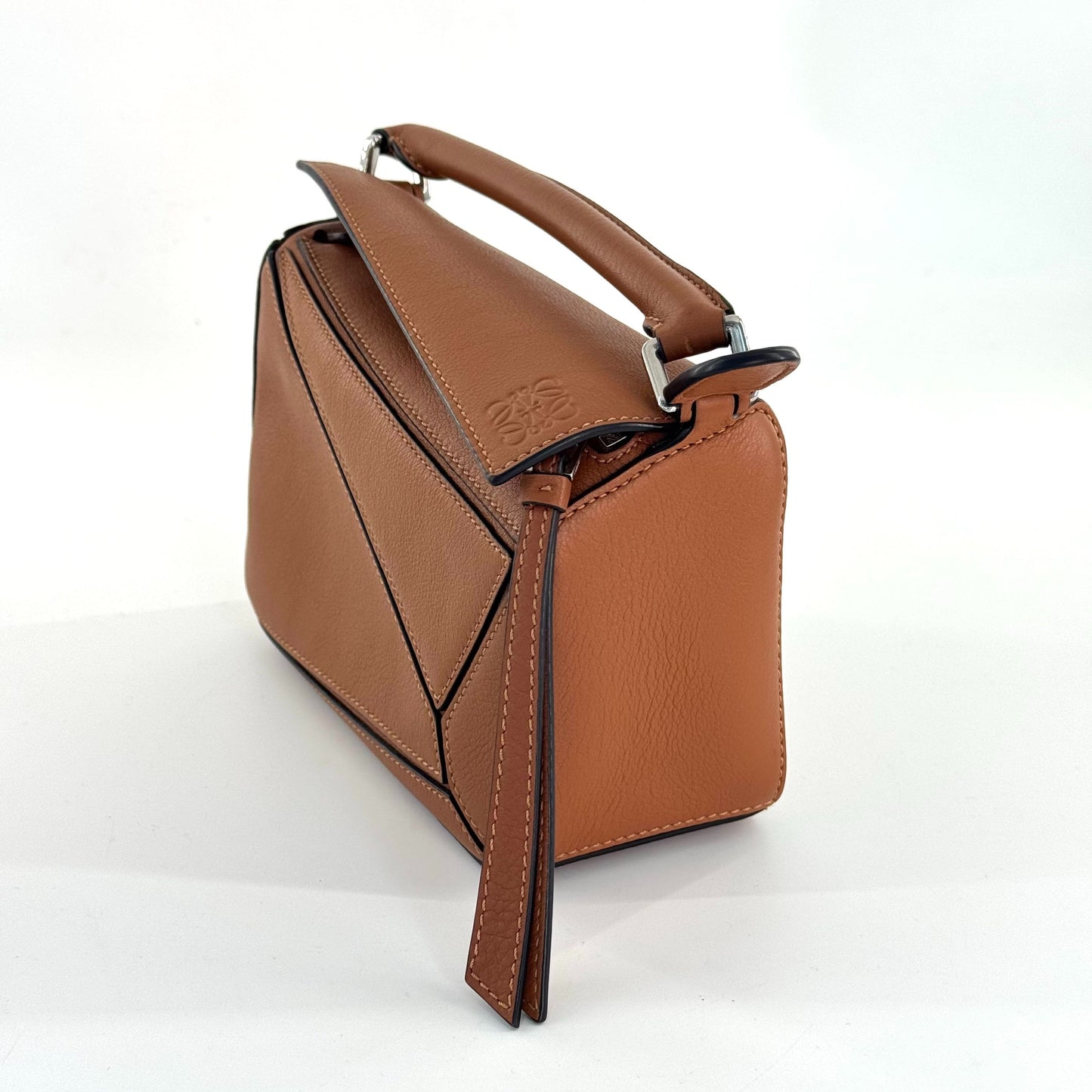 Loewe - Puzzle - Grained calfskin leather - Brown - (mini)