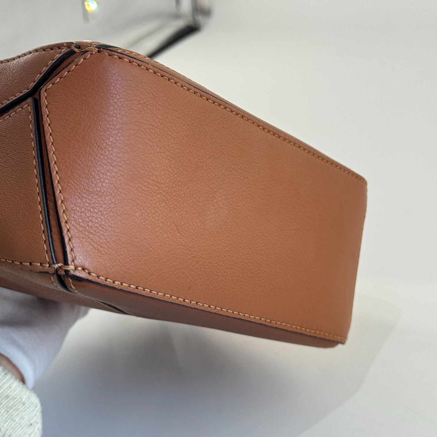 Loewe - Puzzle - Grained calfskin leather - Brown - (mini)