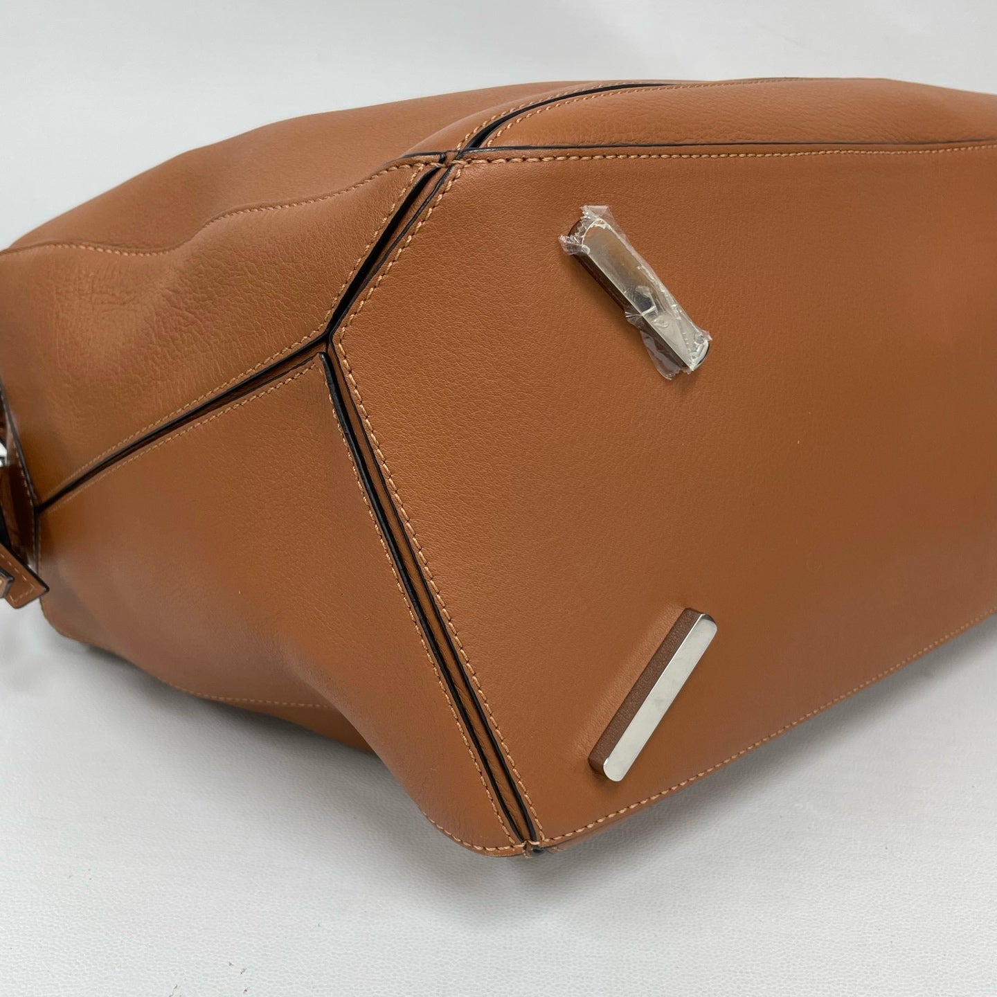 Loewe - Puzzle - Grained calfskin leather - Caramel with Silver-Tone Hardware - (large)