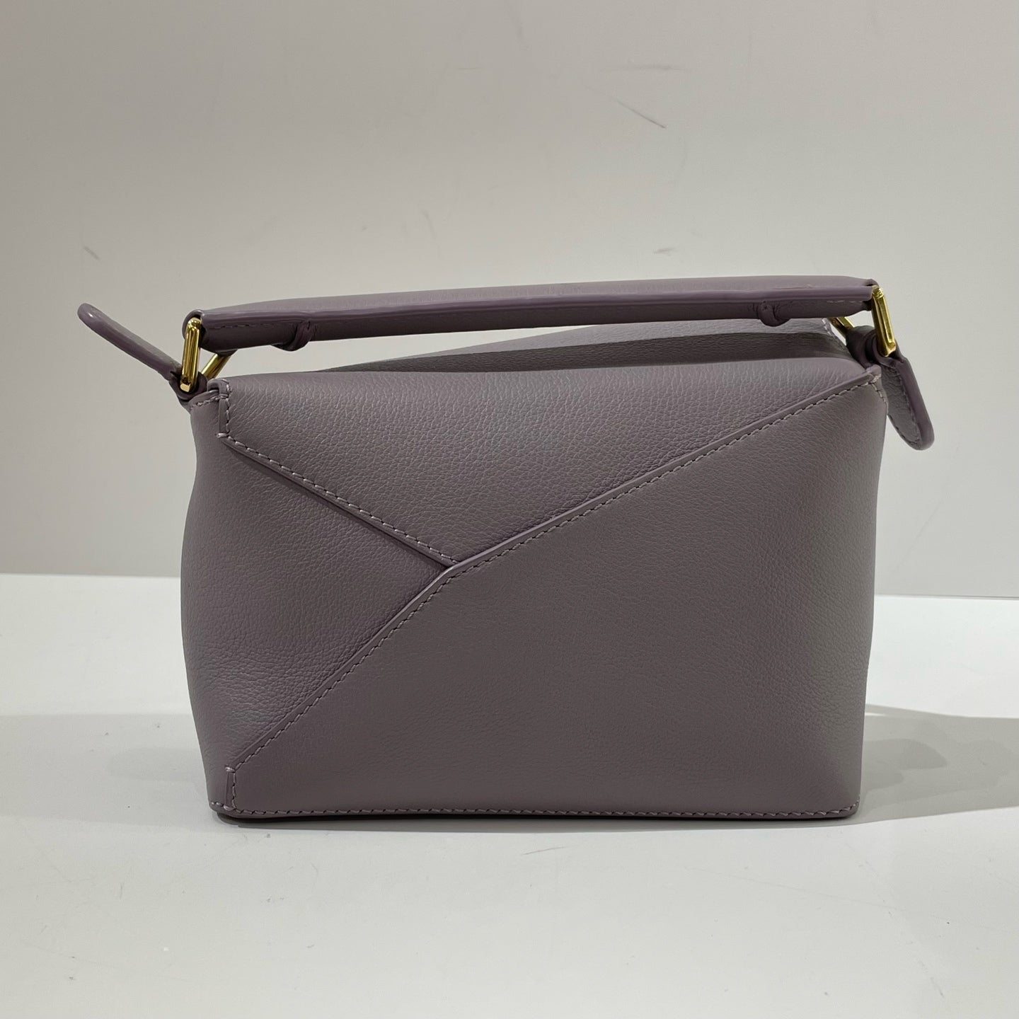 Loewe - Puzzle - Grained calfskin leather - Purple with Gold-Tone Hardware - (mini)