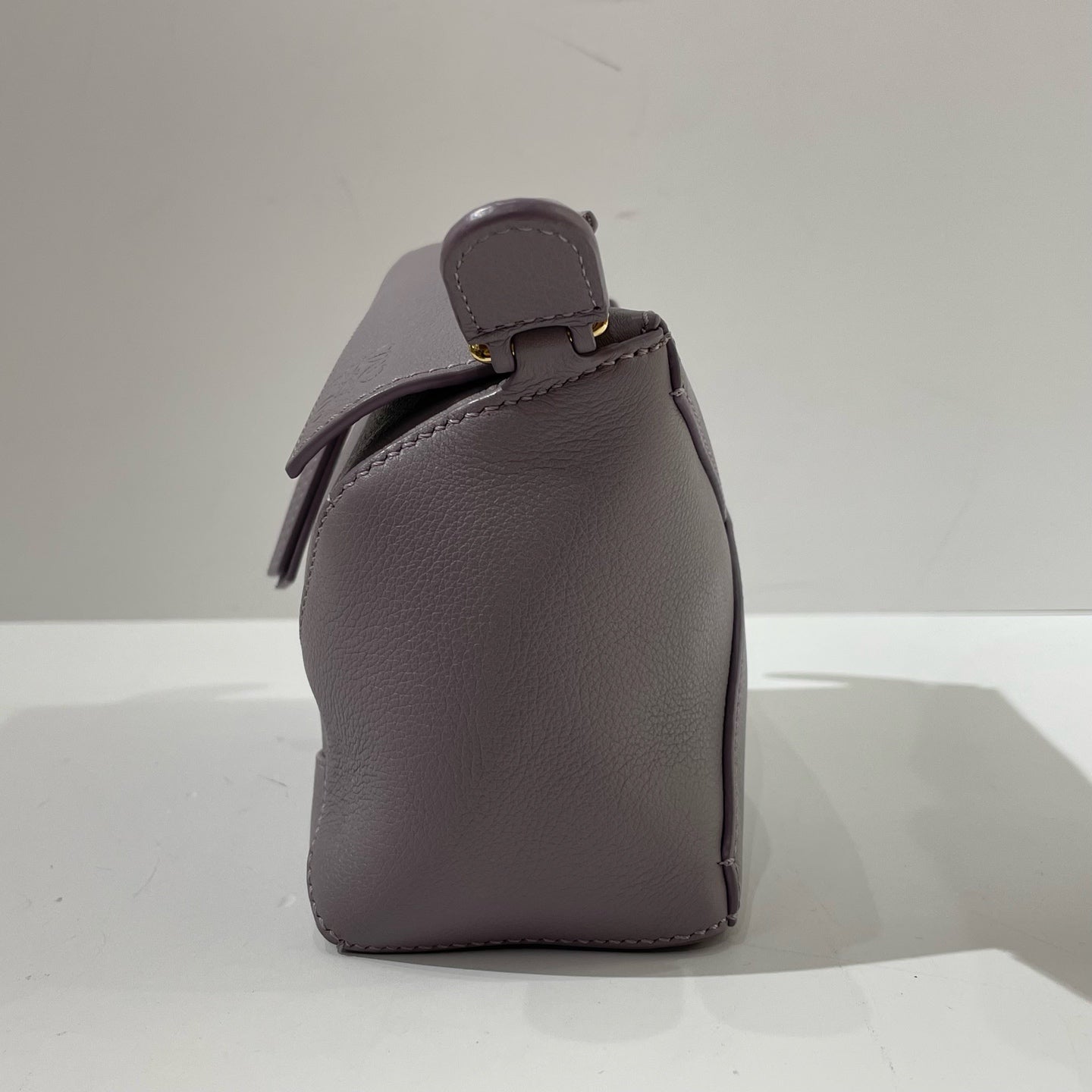 Loewe - Puzzle - Grained calfskin leather - Purple with Gold-Tone Hardware - (mini)