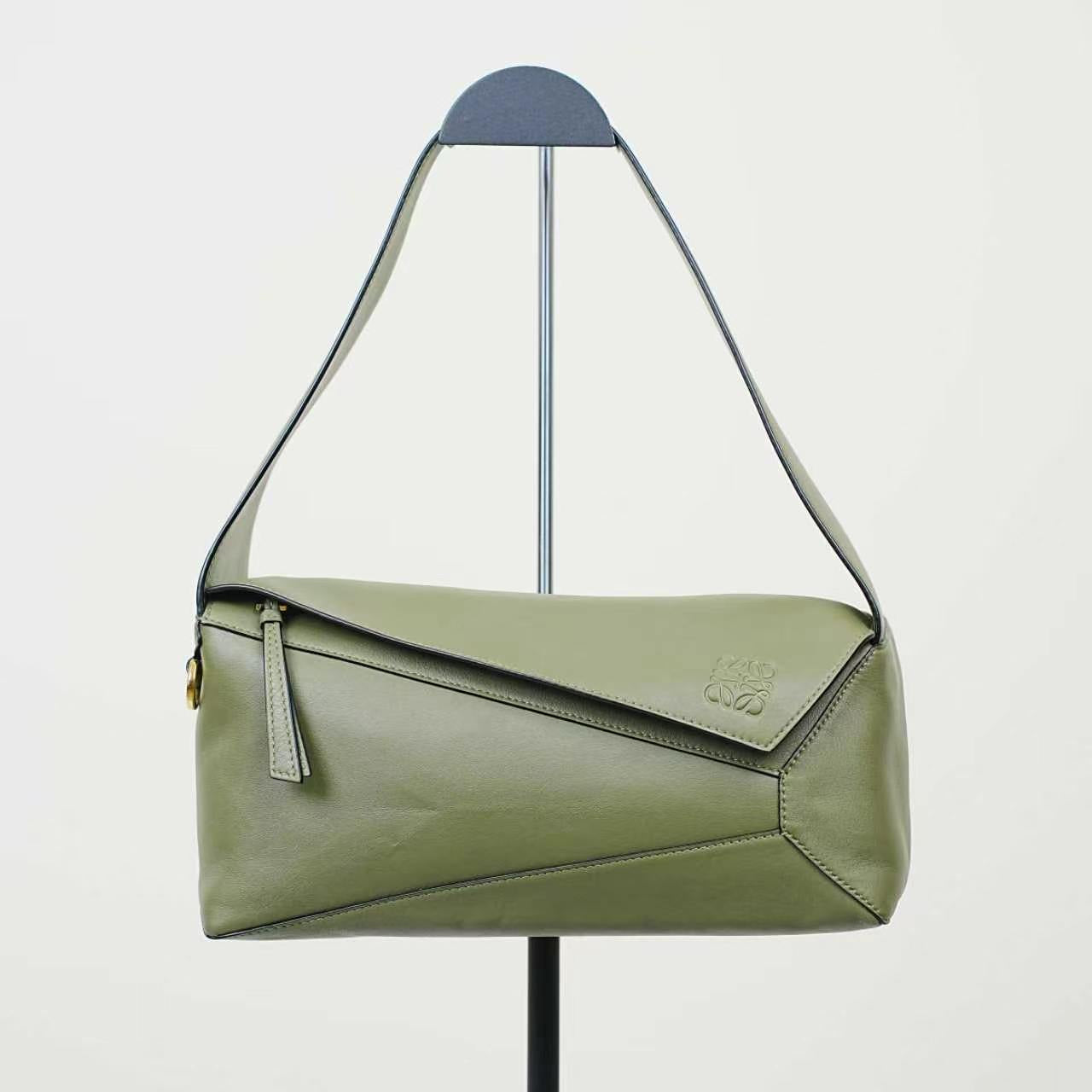 LOEWE - Puzzle Hobo - Leather - Green - (medium)