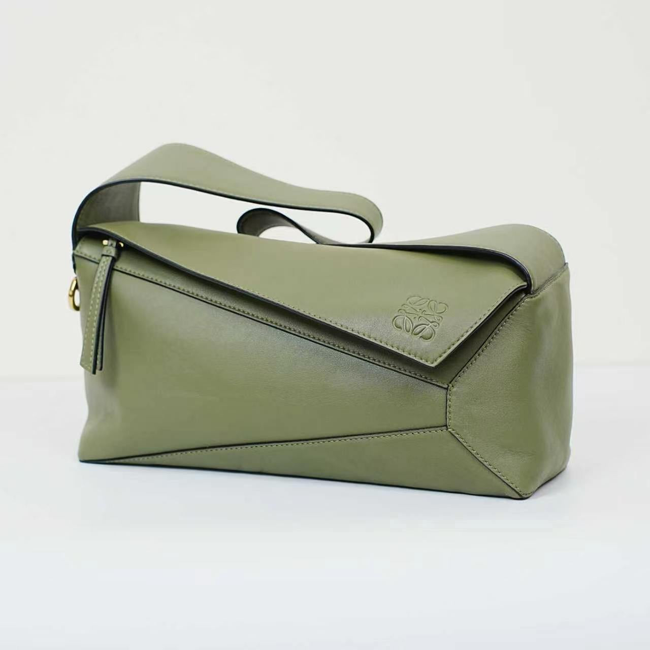 LOEWE - Puzzle Hobo - Leather - Green - (medium)