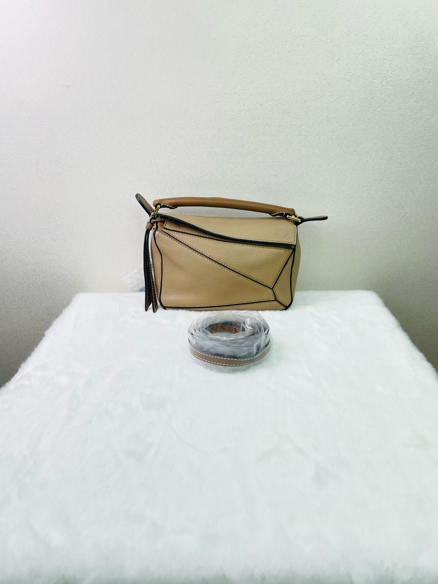 Loewe - Puzzle - Leather - Beige - (mini)