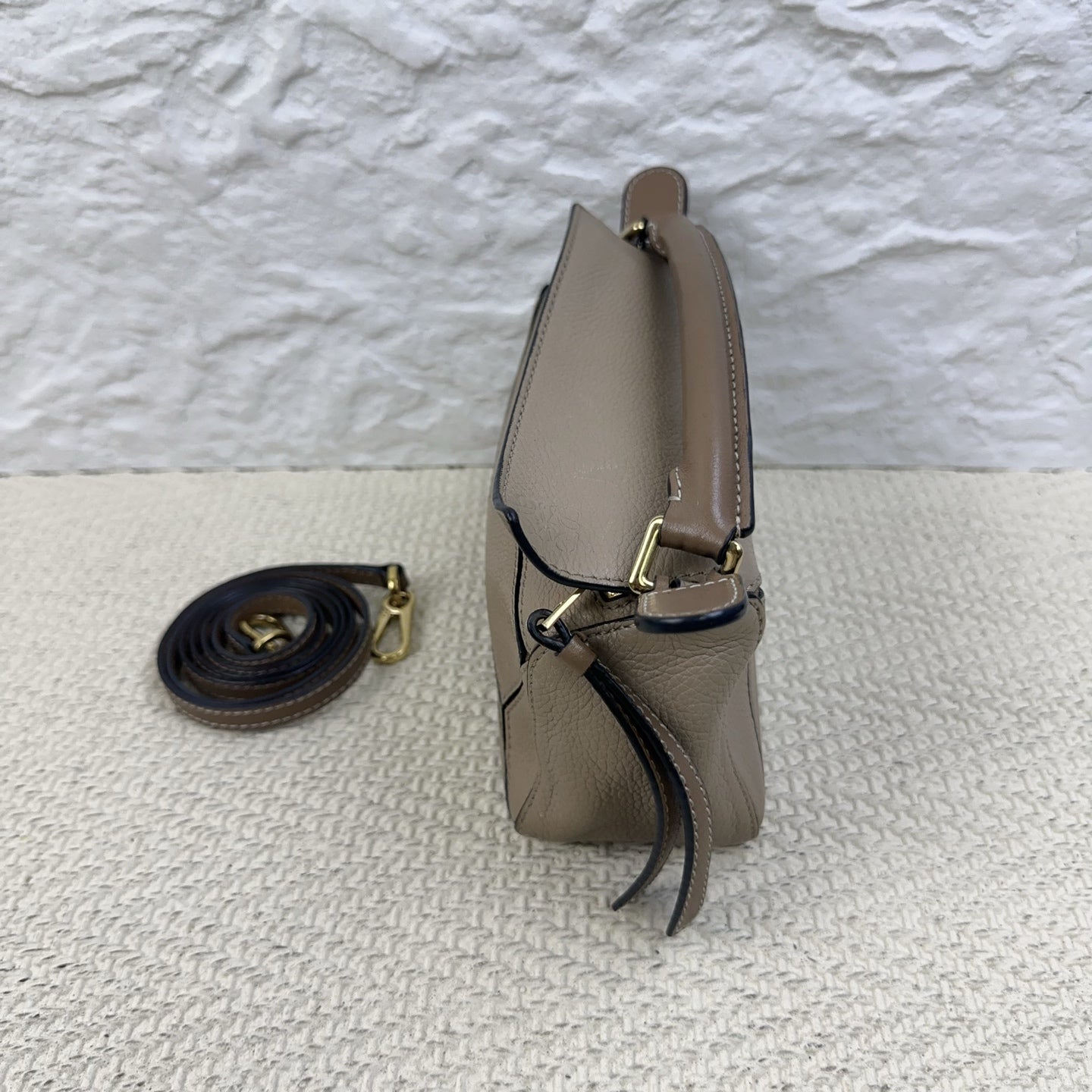 Loewe - Puzzle - Leather - Beige - (mini)