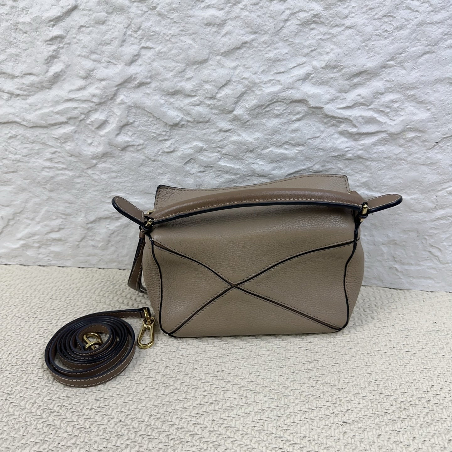 Loewe - Puzzle - Leather - Beige - (mini)