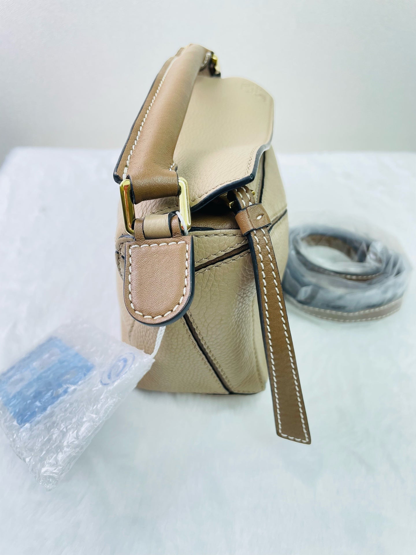 Loewe - Puzzle - Leather - Beige - (mini)