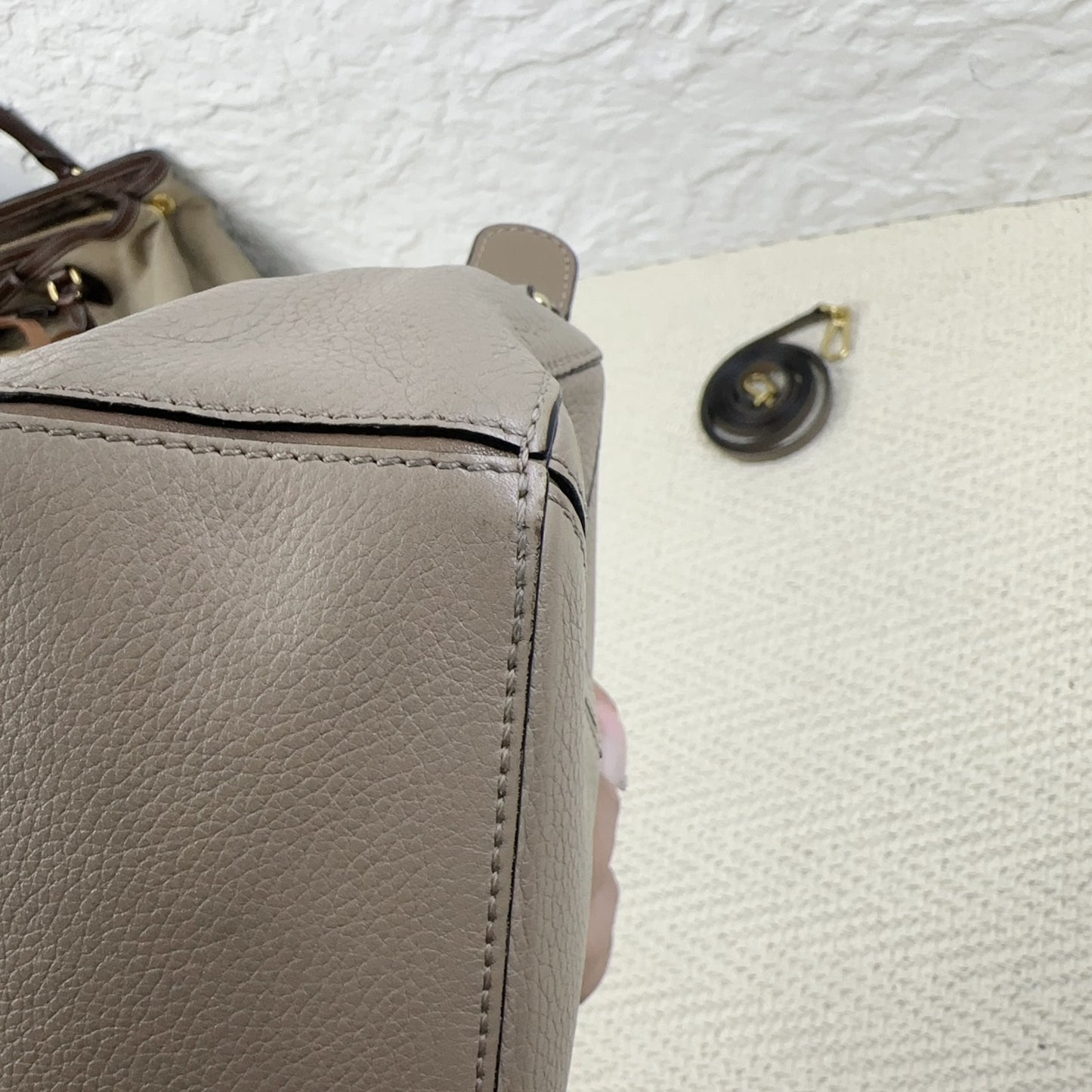 Loewe - Puzzle - Leather - Beige - (mini)