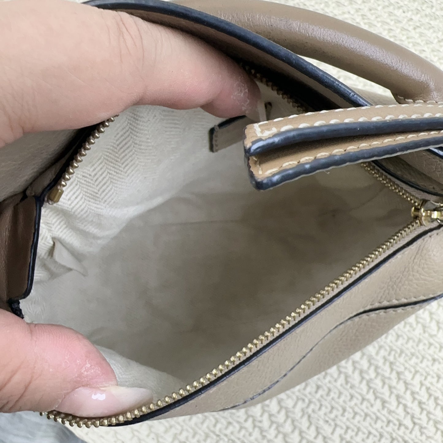 Loewe - Puzzle - Leather - Beige - (mini)