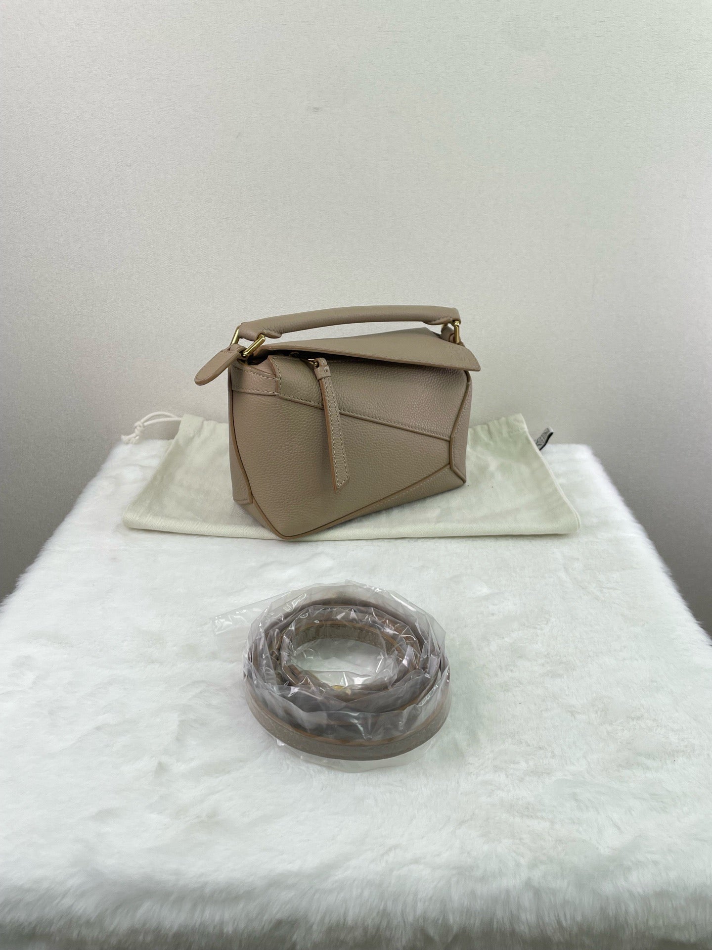 Loewe - Puzzle - Leather - Beige - (mini)