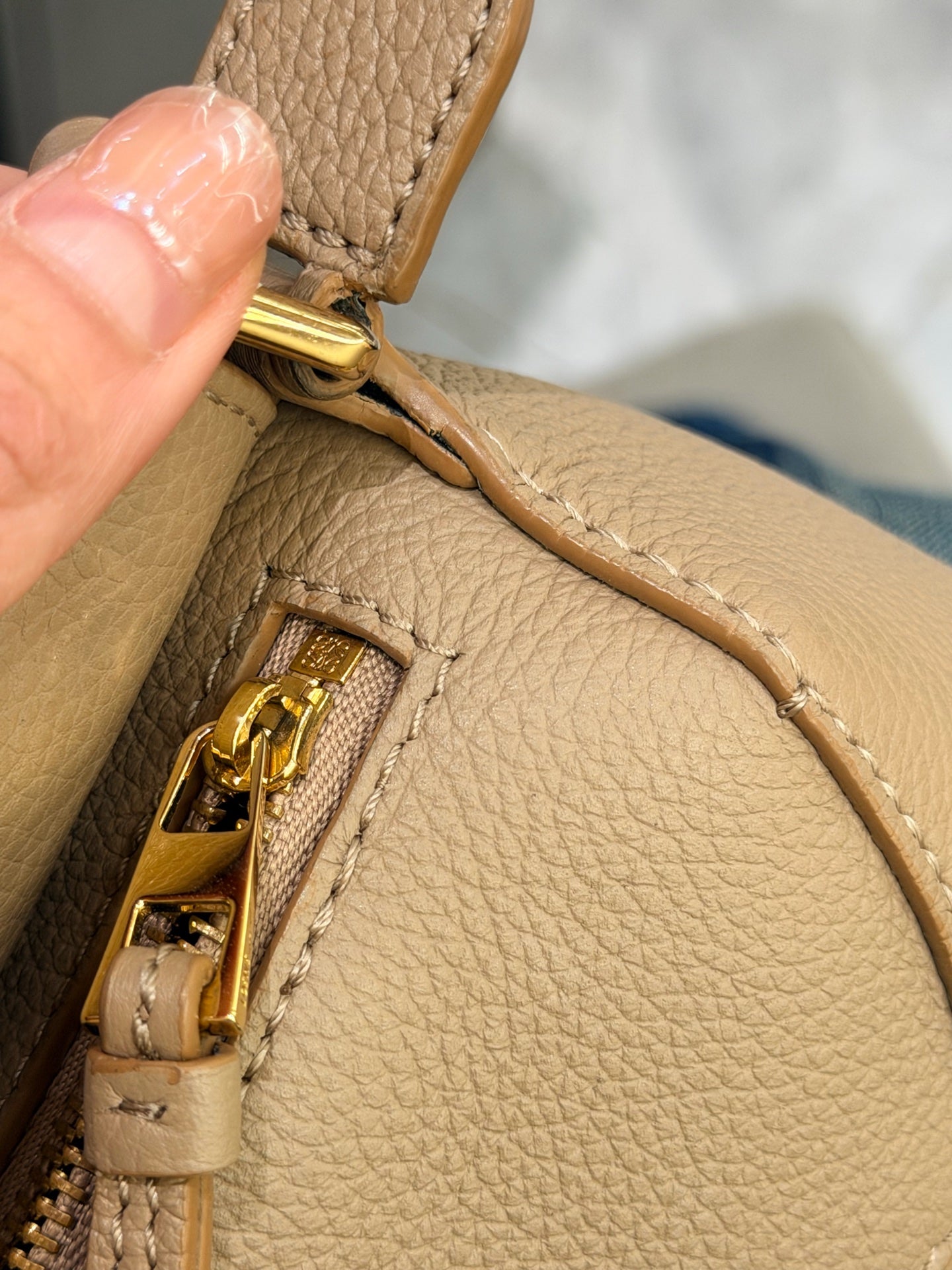 Loewe - Puzzle - Leather - Beige - (mini)