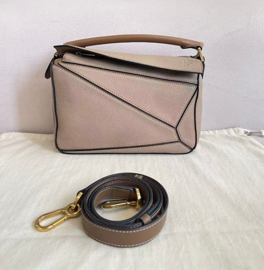 Loewe - Puzzle - Leather - Beige - (small)