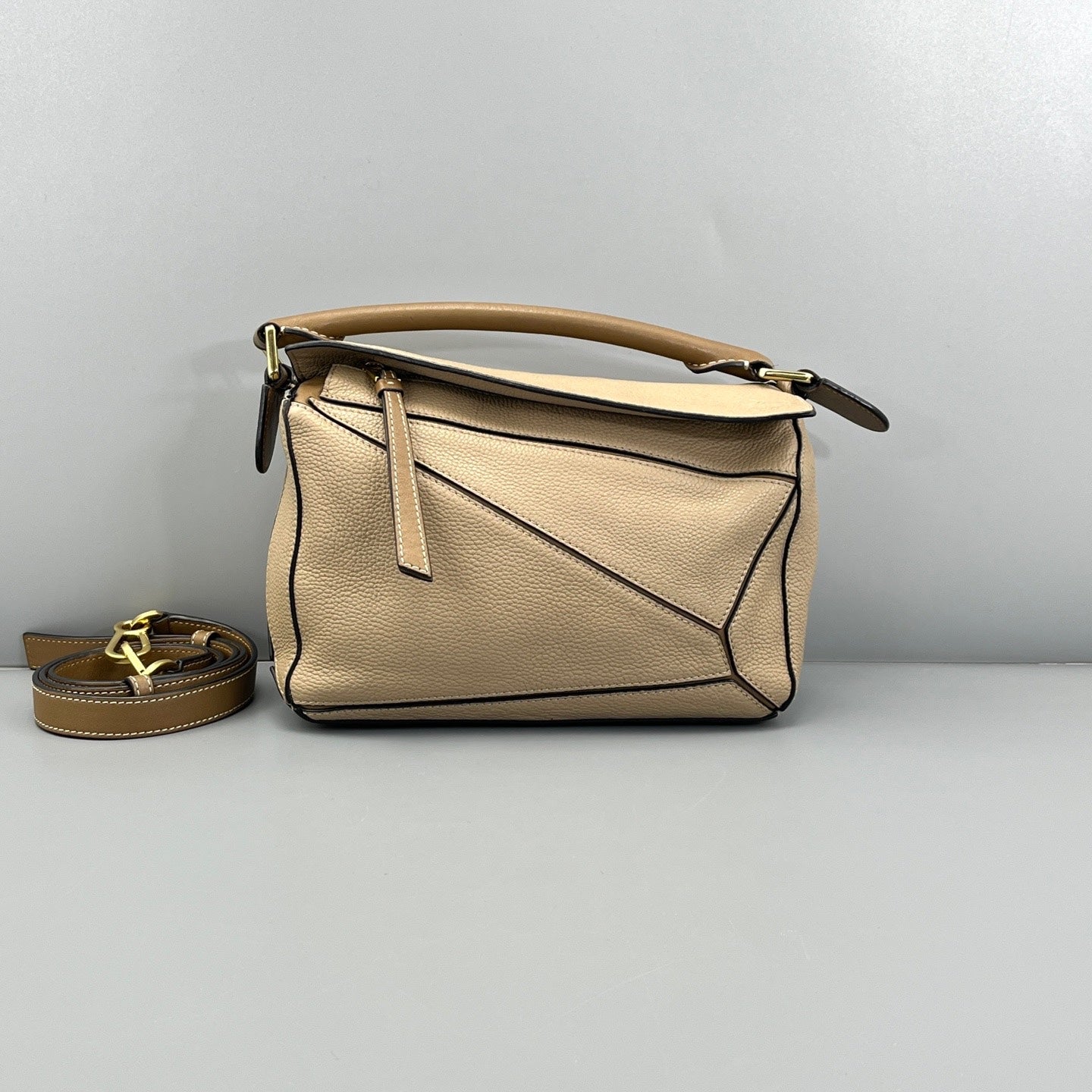 Loewe - Puzzle - Leather - Beige - (small)