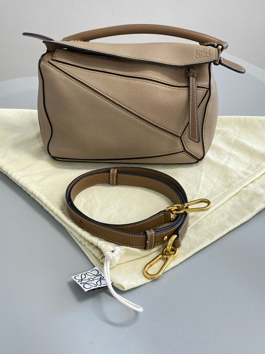 Loewe - Puzzle - Leather - Beige - (small)