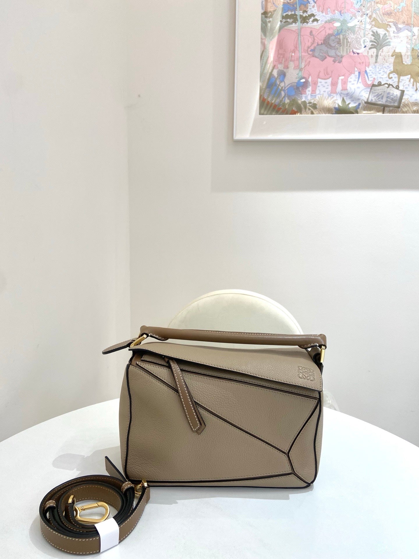 Loewe - Puzzle - Leather - Beige - (small)