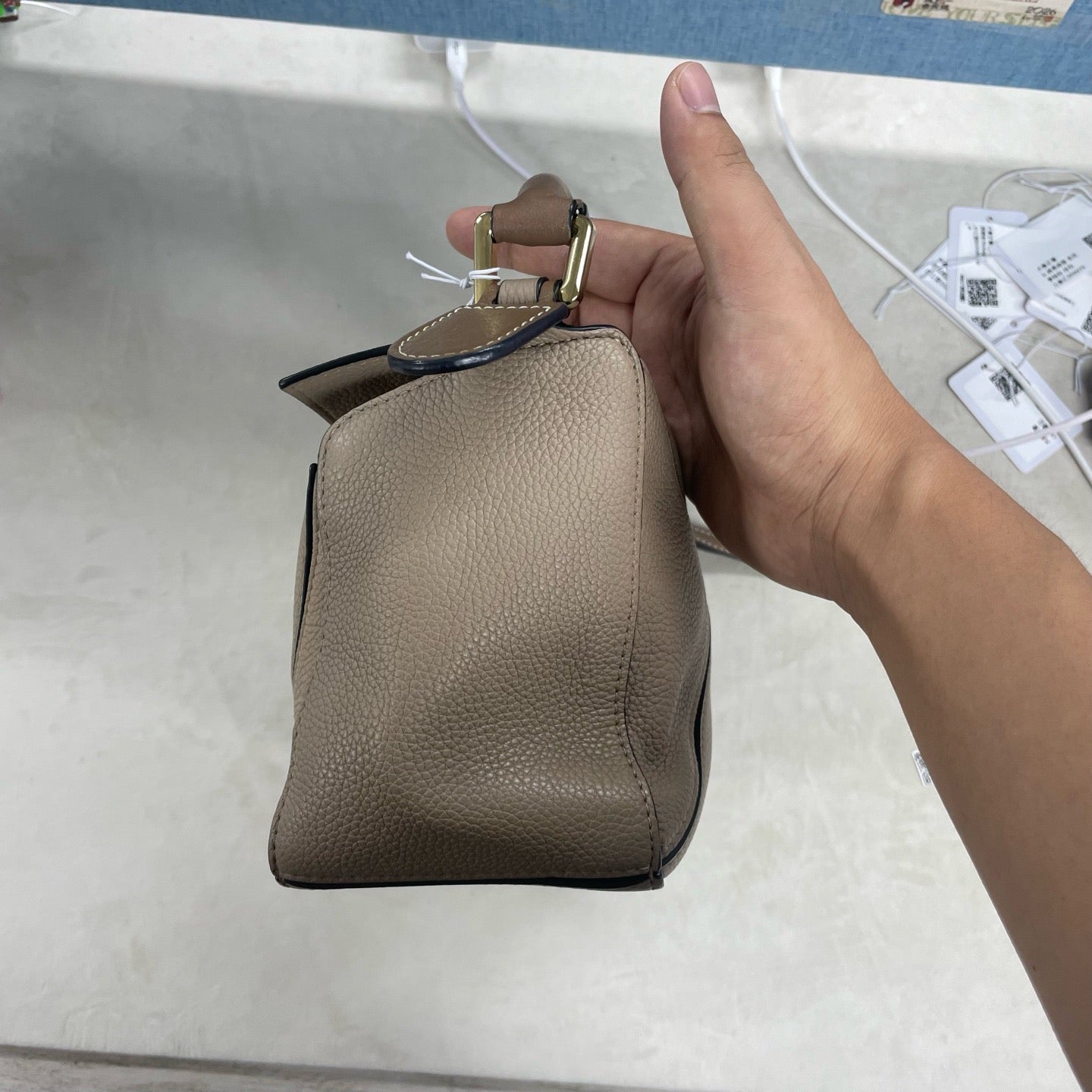 Loewe - Puzzle - Leather - Beige - (small)