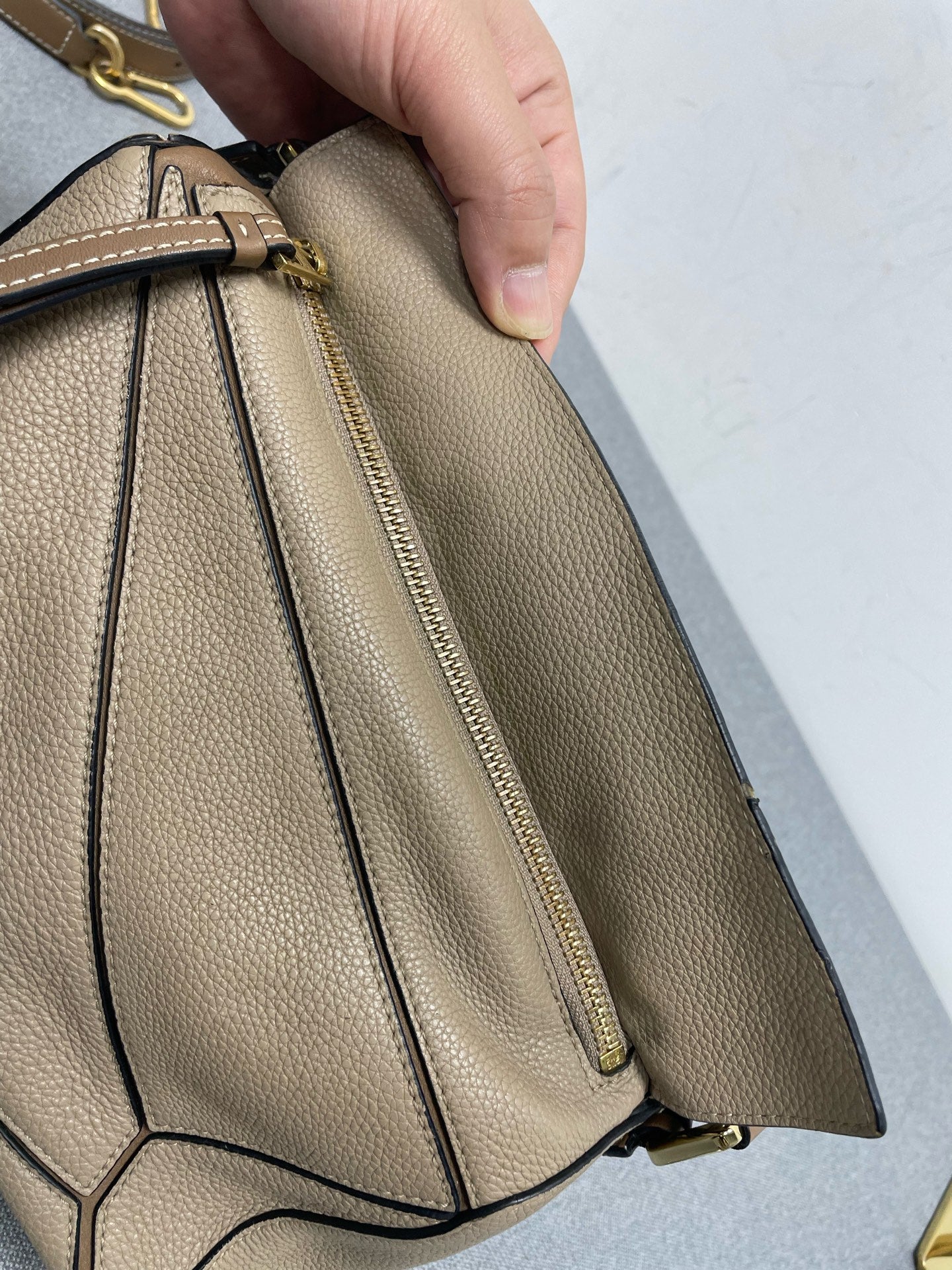 Loewe - Puzzle - Leather - Beige - (small)