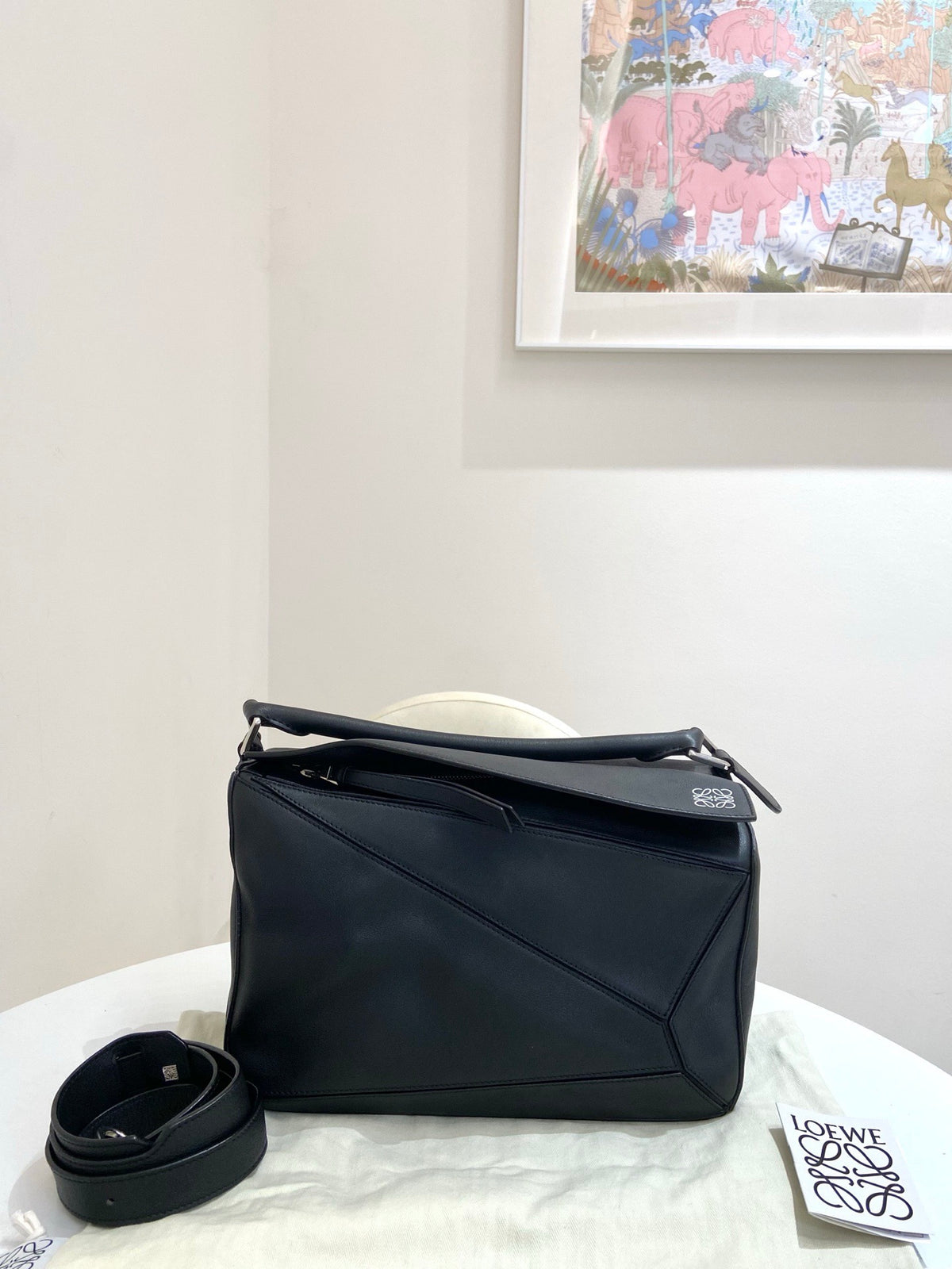 Loewe - Puzzle - Leather - Black - (medium)