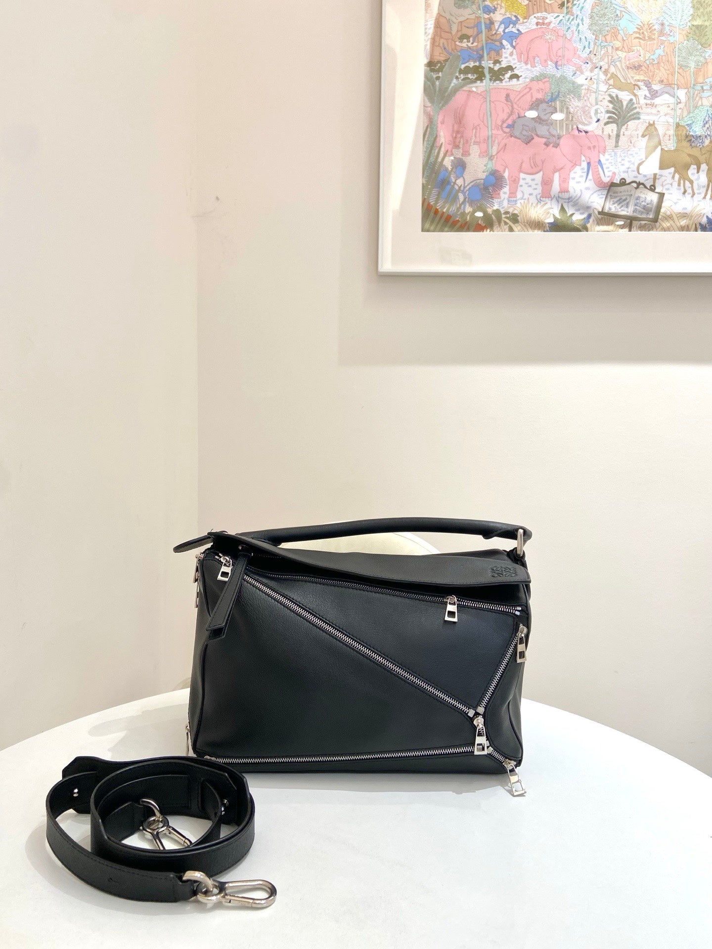 Loewe - Puzzle - Leather - Black - (medium)