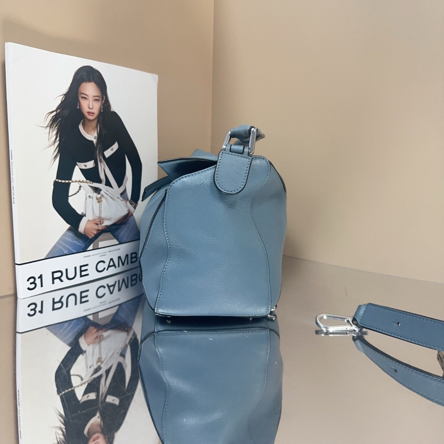 LOEWE - Puzzle - Leather - Blue - (Medium)